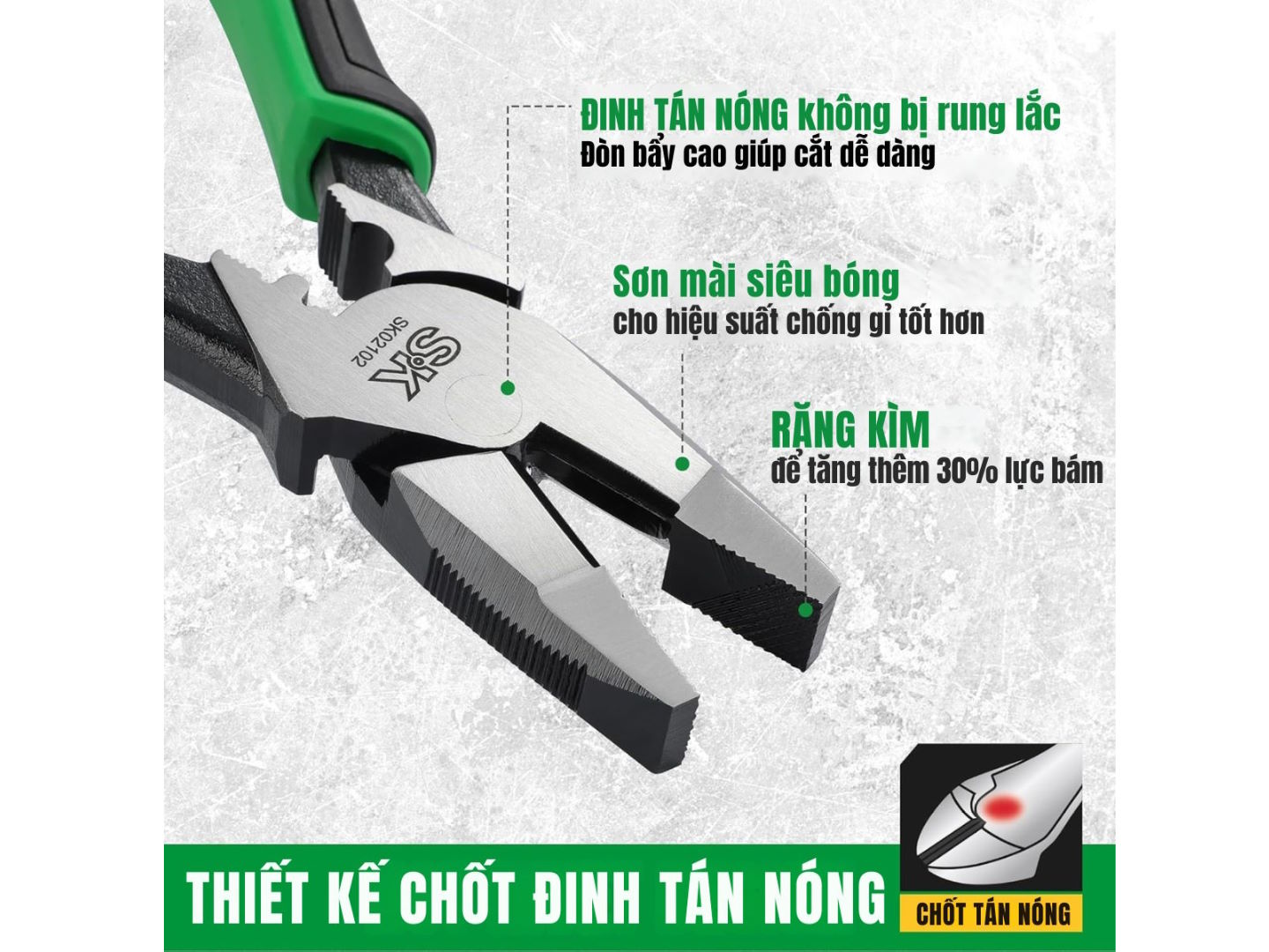 Kìm điện đa năng SK Tools SK02102