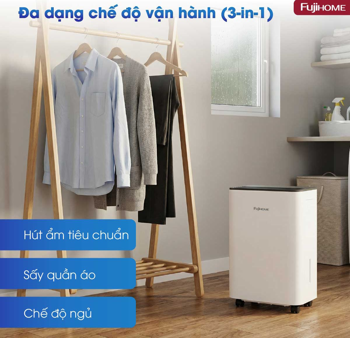 Máy hút ẩm Fujihome Eco-Lite DH06LITE