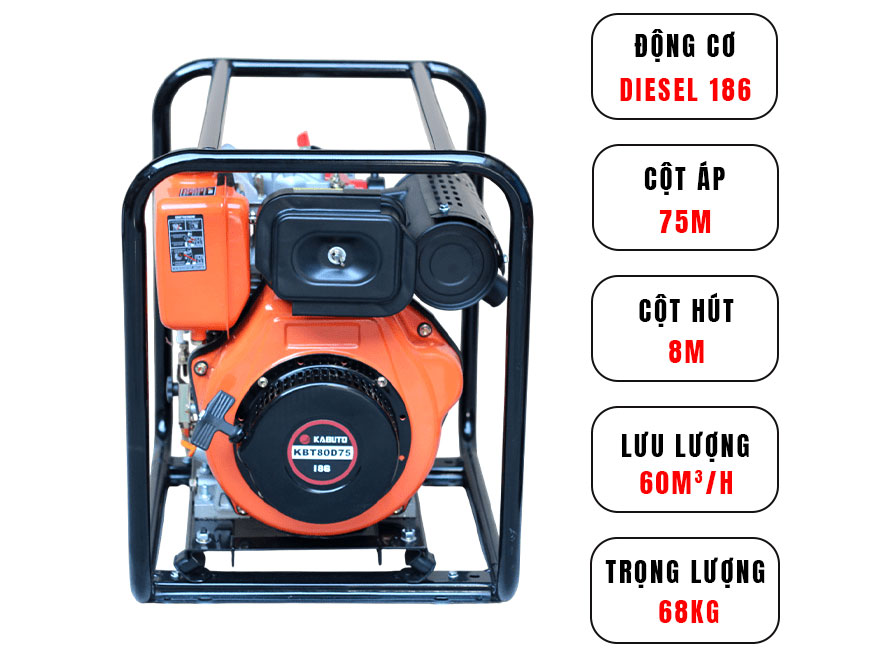 Máy bơm nước chạy dầu 