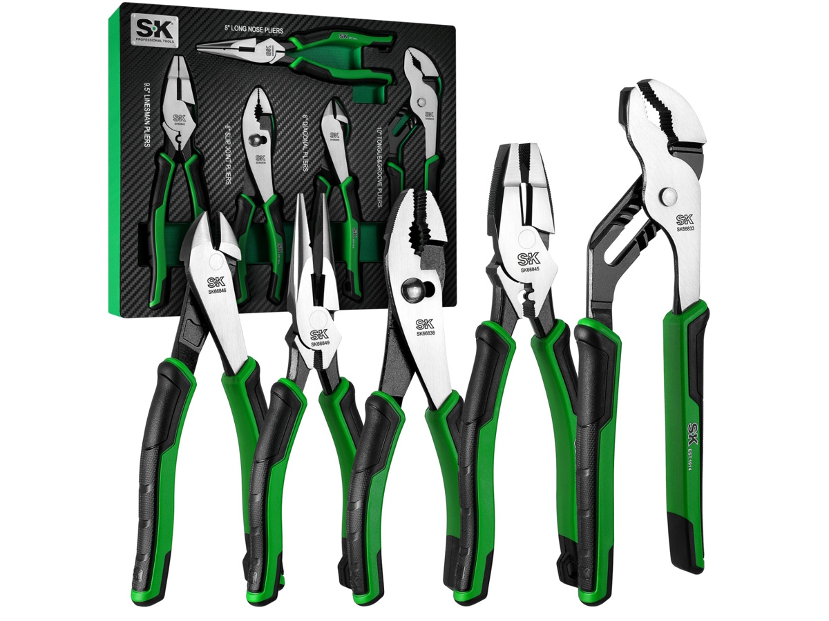 Bộ kìm 5 chi tiết có khay EVA SK Tools SK01458 Bộ kìm 5 chi tiết có khay EVA SK Tools SK01458