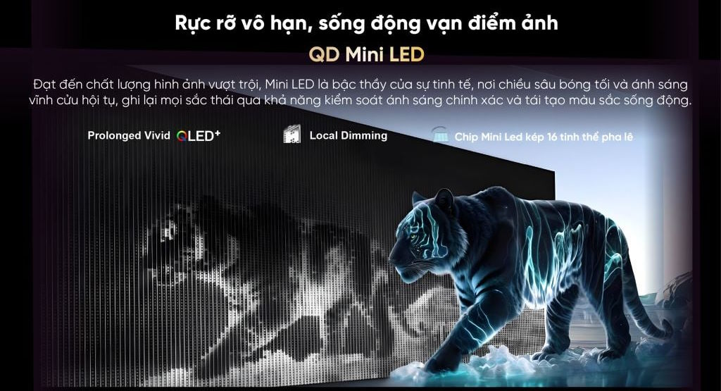 Google Tivi QD-Mini LED Coocaa 4K 55 inch 55V75