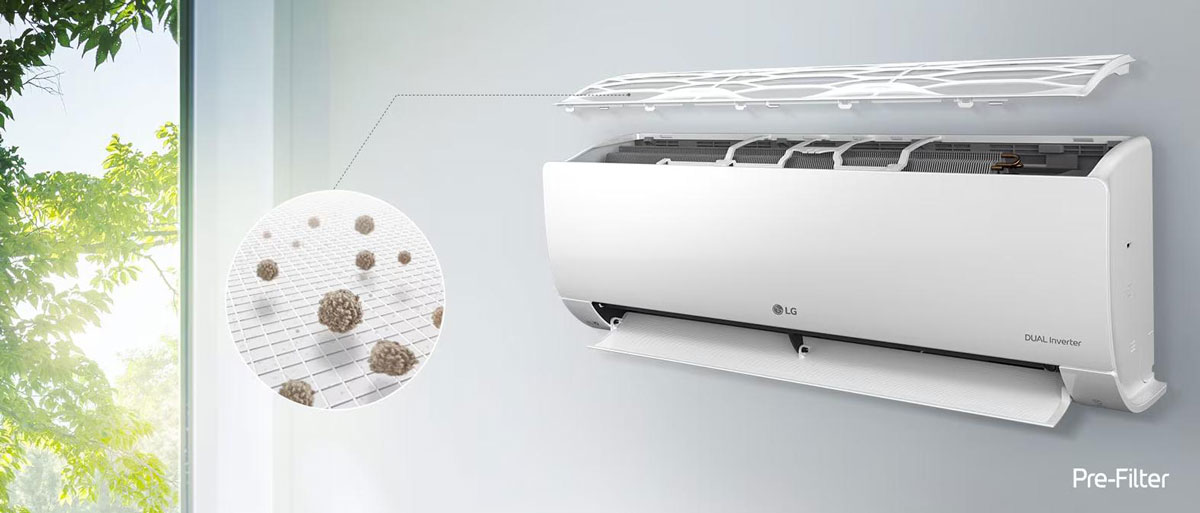 Máy lạnh LG hỗ trợ loại bỏ bụi bẩn trong không khí Máy lạnh LG