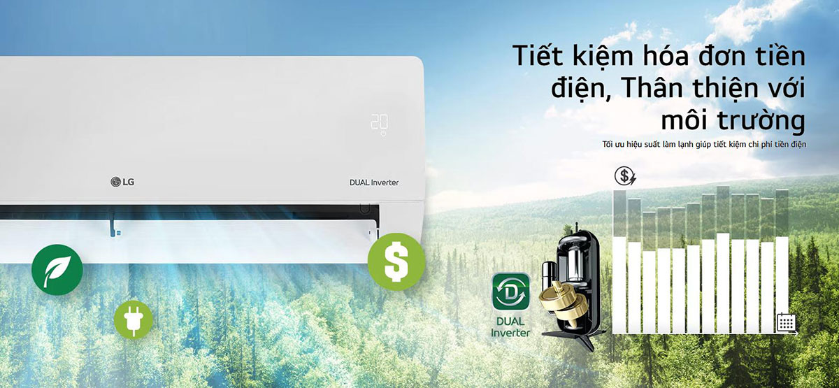 Máy lạnh LG Inverter 1HP IEC09G2 Máy lạnh LG Inverter 1HP IEC09G2