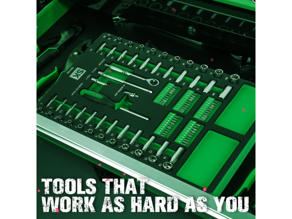 Bộ khẩu 1/4 inch 101 chi tiết SK Tools SK01454 Bộ khẩu 1/4 inch 101 chi tiết SK Tools SK01454