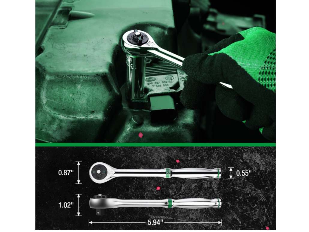 Kích thước tay vặn Ratchet 1/4 inch Drive SK01454