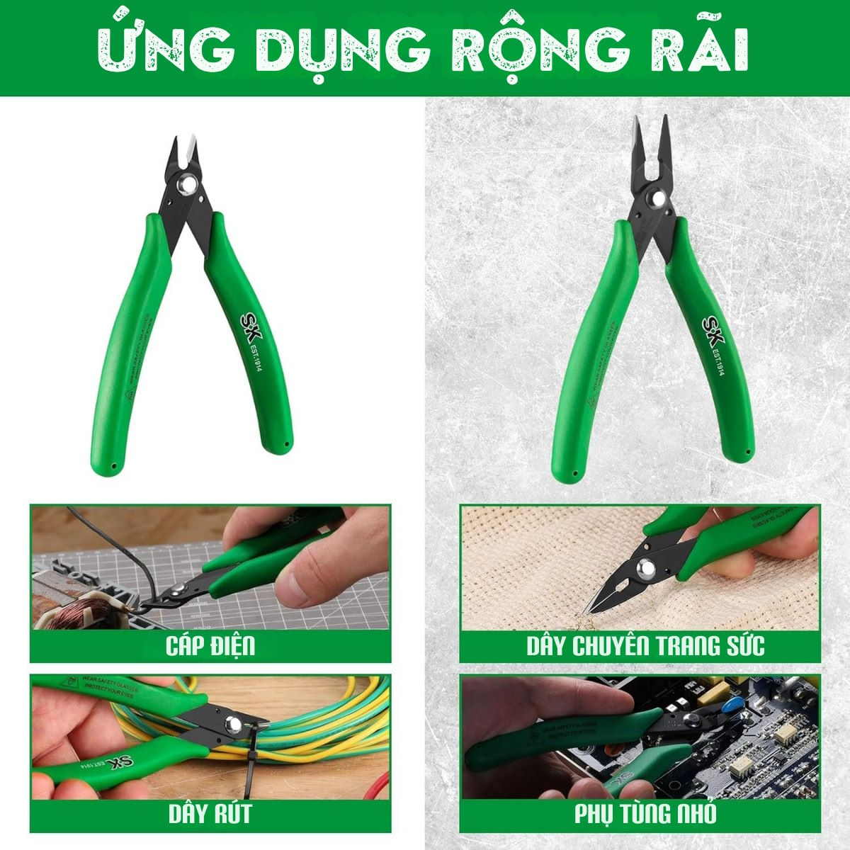 Đa năng cho sửa chữa điện tử và dự án DIY SK Tools SK02120