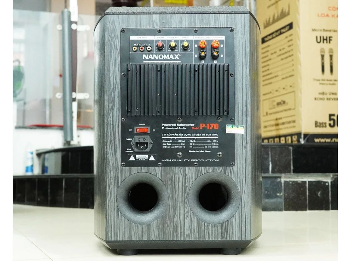 Kết nối linh hoạt, dễ dàng tùy chỉnh Loa Sub điện Nanomax