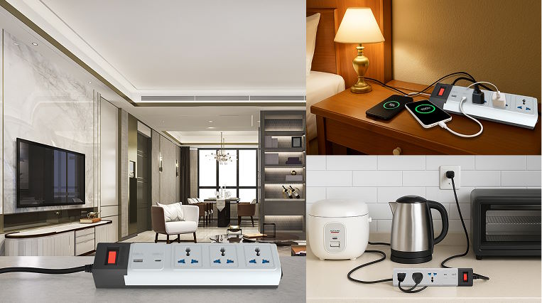 Kết nối linh hoạt với dây dài 3m OC02.USB-C 3C/10A (3M)