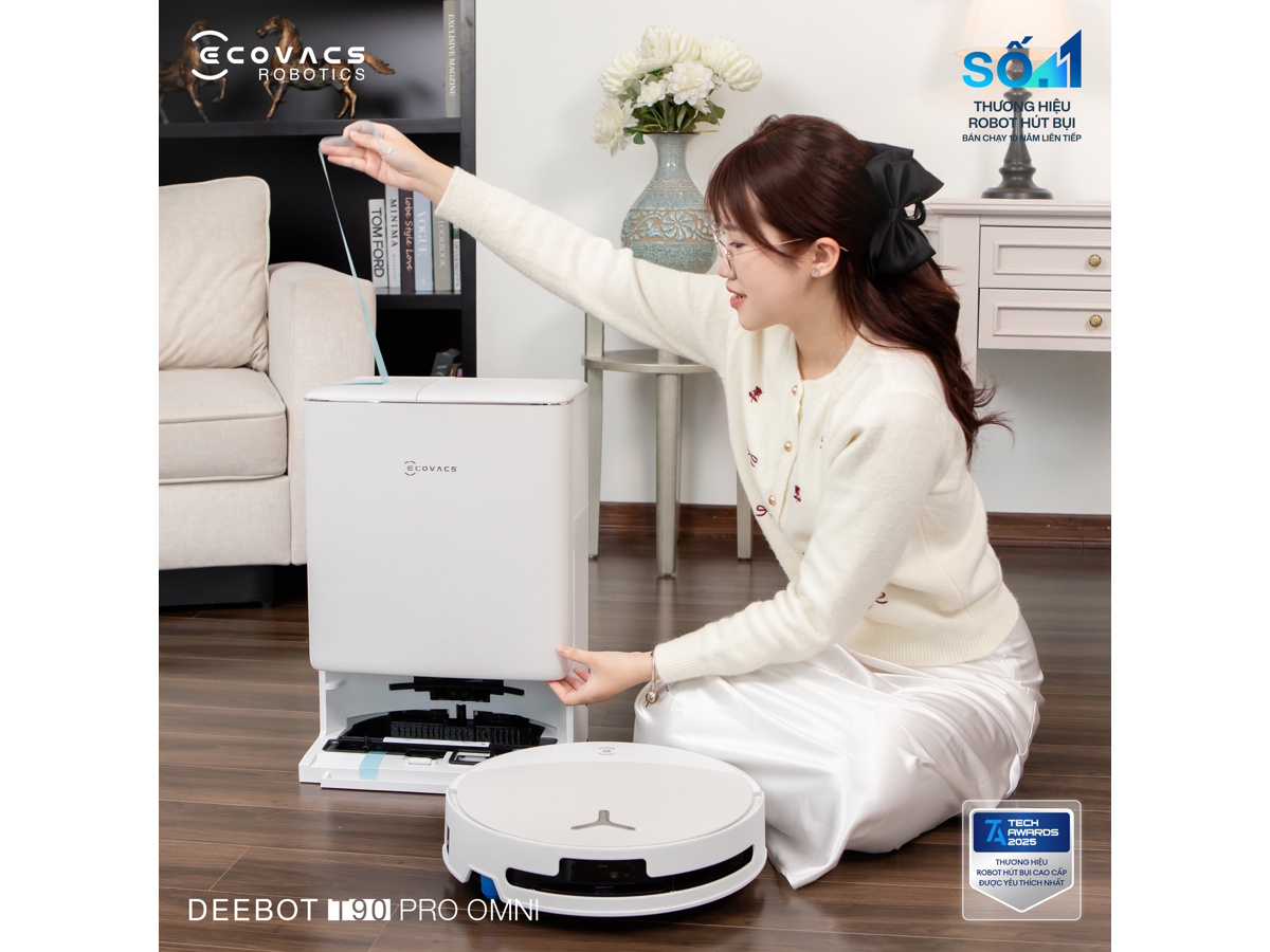Robot hút bụi Ecovacs dễ vệ sinh hộp nước Robot hút bụi Ecovacs