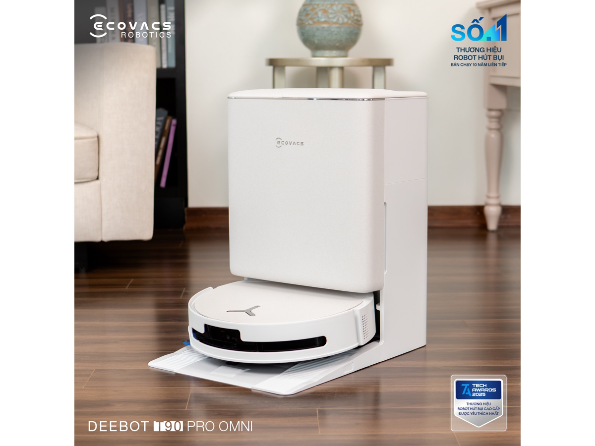 Robot hút bụi lau nhà Ecovacs DEEBOT T90 Pro Omni Robot hút bụi lau nhà Ecovacs DEEBOT T90 Pro Omni