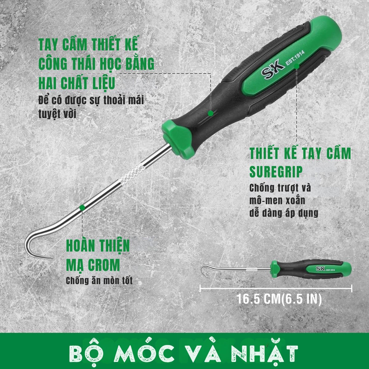 Bộ móc và nhặt SK Tools SK02018