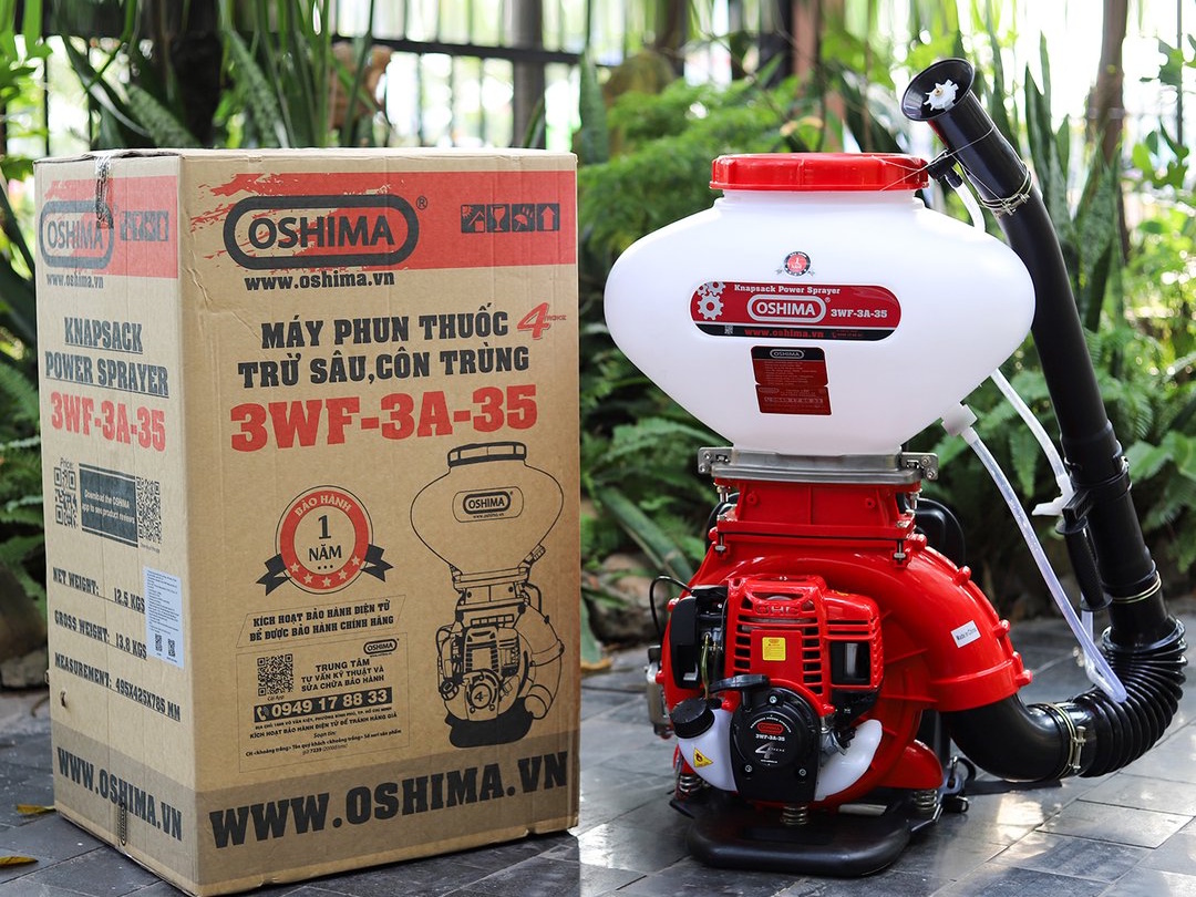 Máy phun thuốc trừ sâu côn trùng Oshima 3WF-3A-35