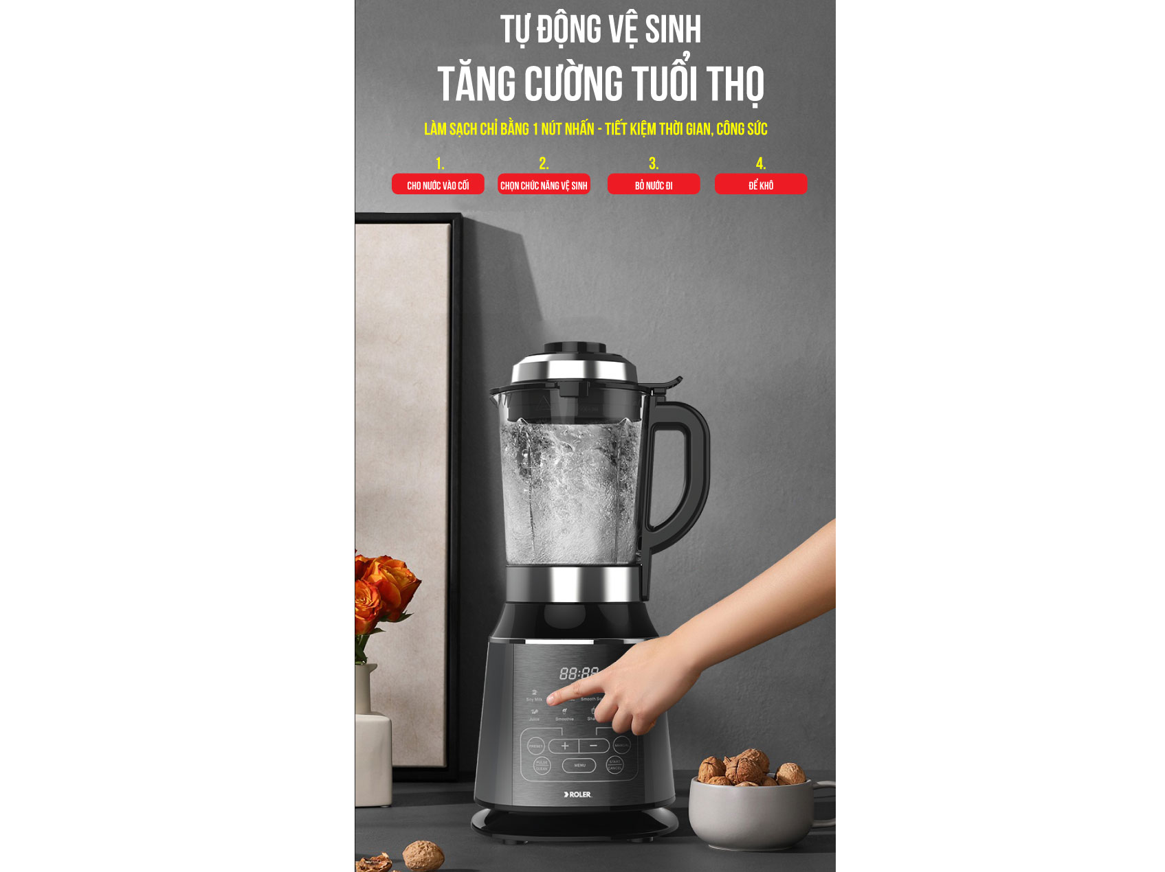 RB-4159A có chức năng tự động vệ sinh RB-4159A