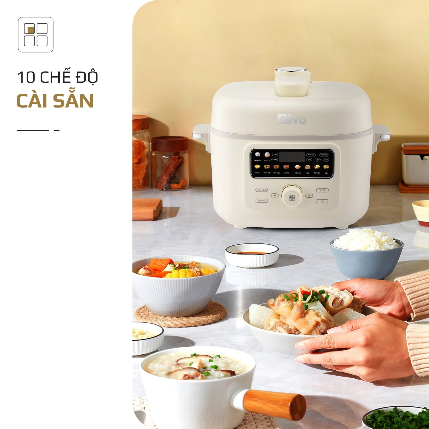 Nồi áp suất đa năng Olivo PC40