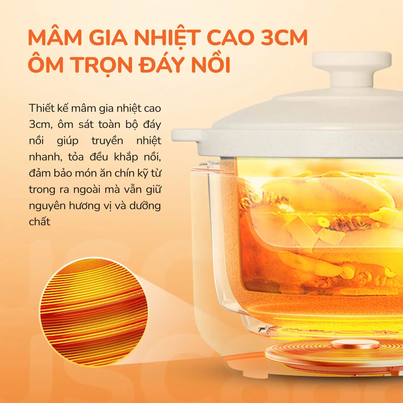 Nồi kho hầm dưỡng sinh 5 in 1 Unie USC888