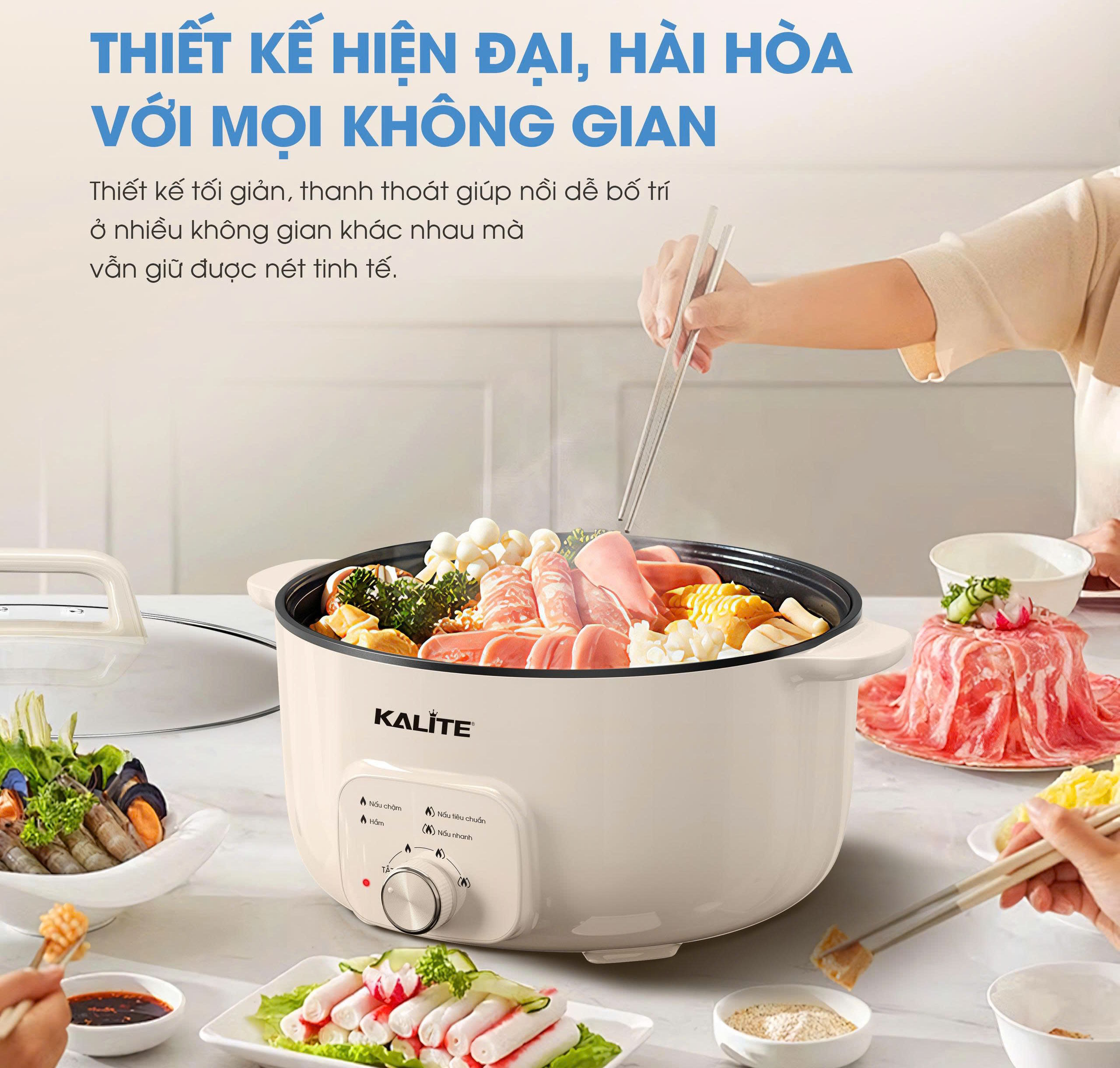 Nồi lẩu đa năng Kalite KL568 Elegant