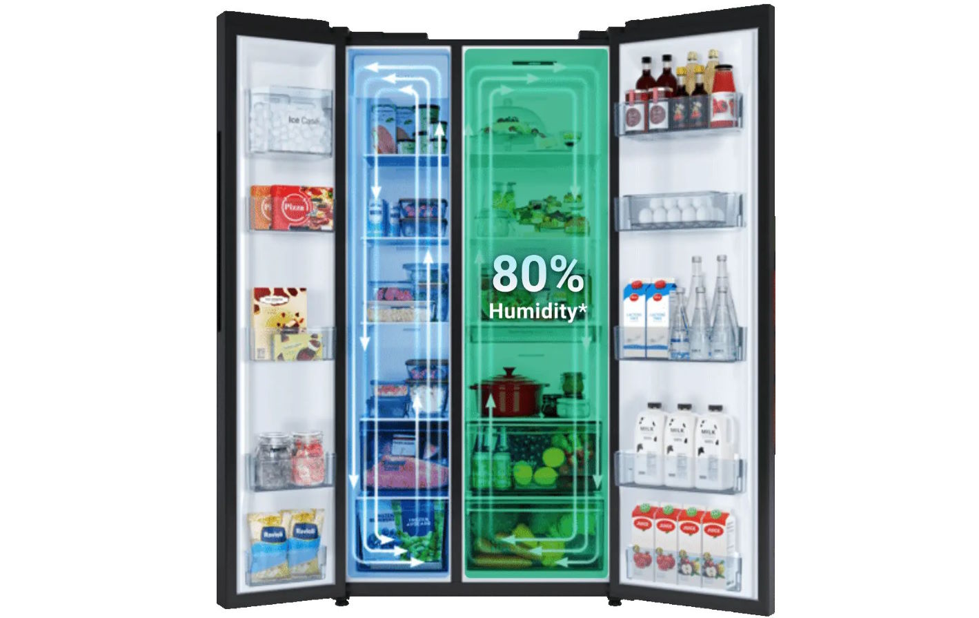 Tủ lạnh Side by Side Hitachi HRSN9713ESAGBKVN