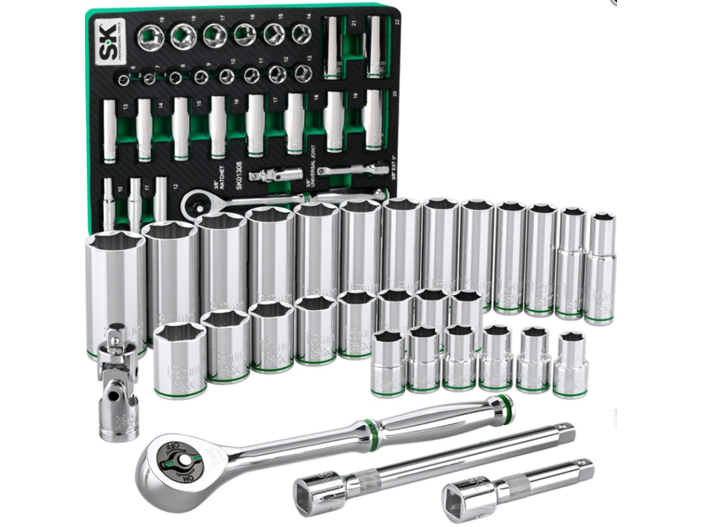 Bộ dụng cụ 31 chi tiết 3/8 inch SK Tools SK01308 Bộ dụng cụ 31 chi tiết 3/8 inch SK Tools SK01308
