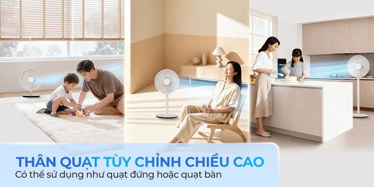 Quạt tuần hoàn Sharp 3 cánh PJ-CD114V-C 36W