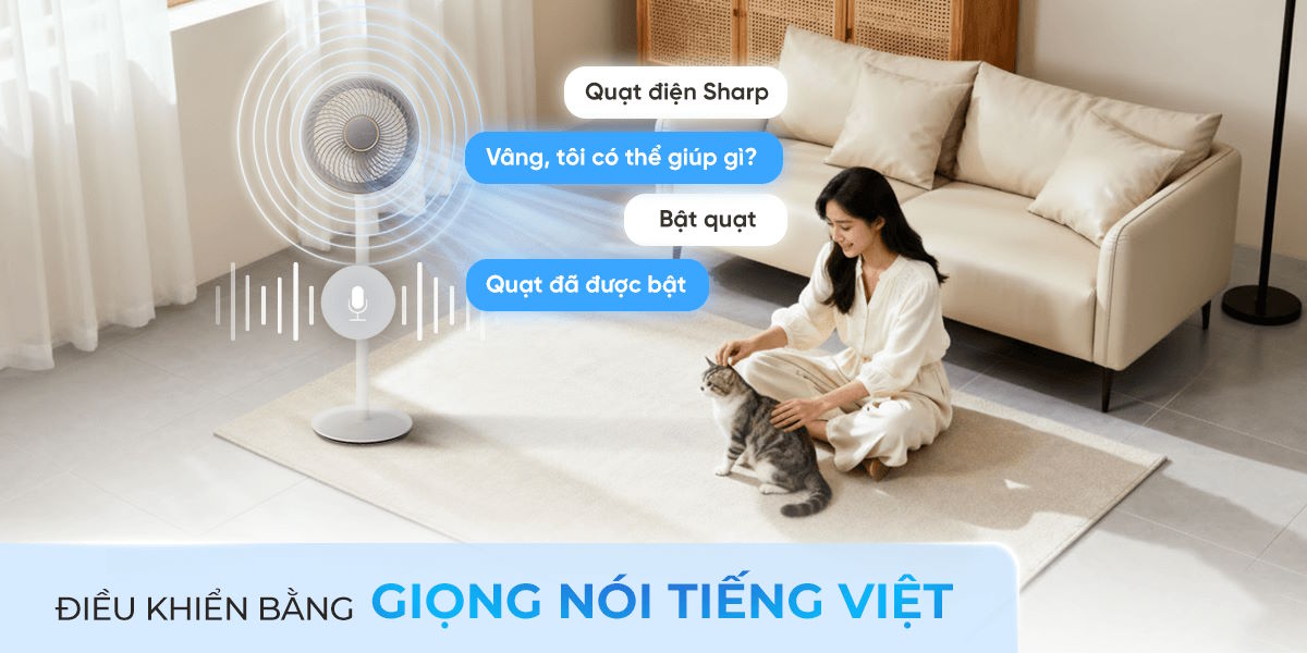 Quạt tuần hoàn Sharp PJ-CD227V-W