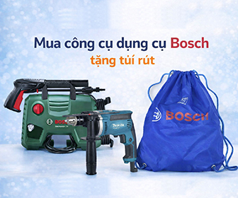 Mua công cụ dụng cụ Bosch tặng túi dây rút polyester