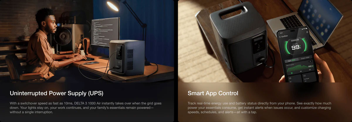 Trạm sạc EcoFlow điều chỉnh qua app Trạm sạc EcoFlow