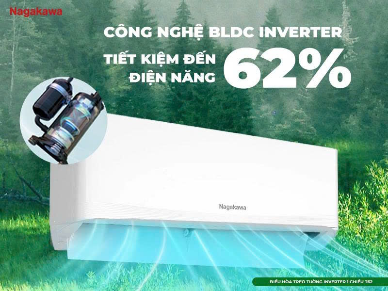 Điều hòa 1 chiều Nagakawa Inverter NIS-C24R2T62