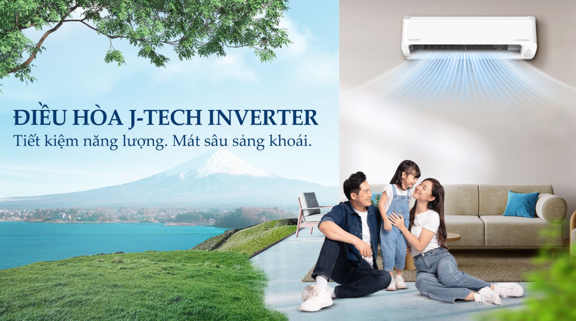 Máy lạnh Sharp Inverter 1HP AH-X10DEW
