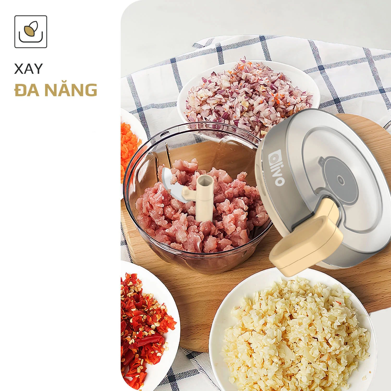 Dụng cụ xay thực phẩm đa năng Olivo MFC442