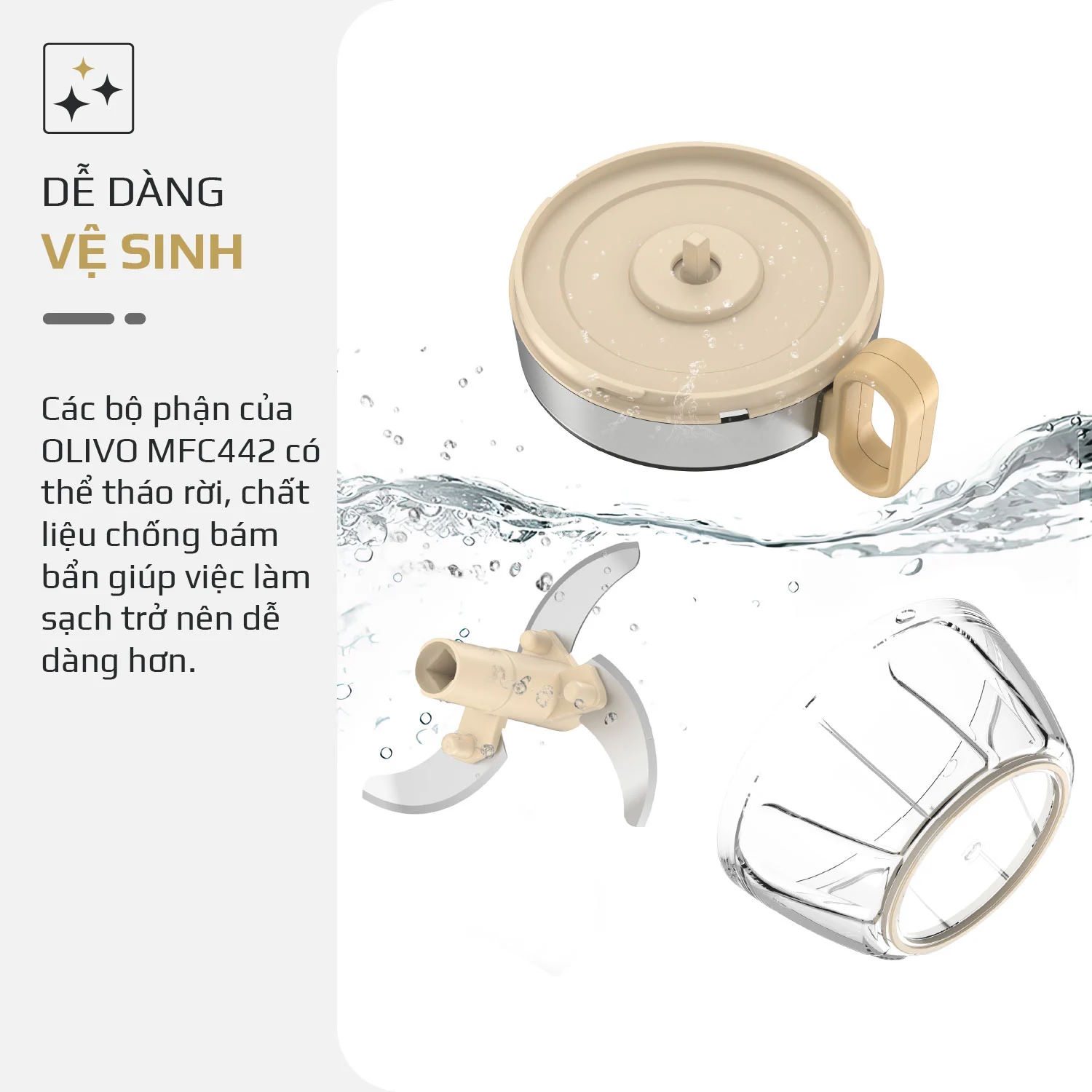 Dụng cụ xay thực phẩm Olivo