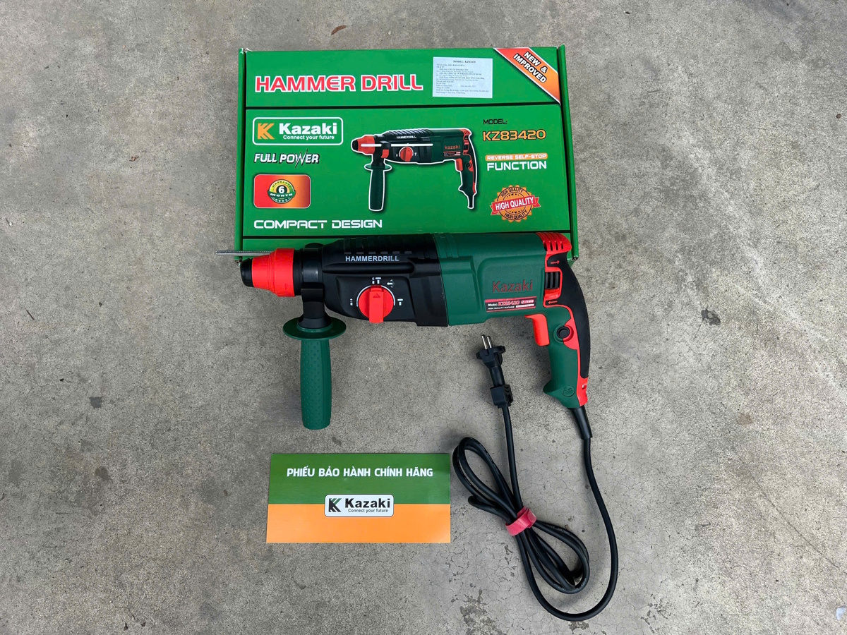 Máy khoan bê tông 3 chức năng Kazaki KZ83420