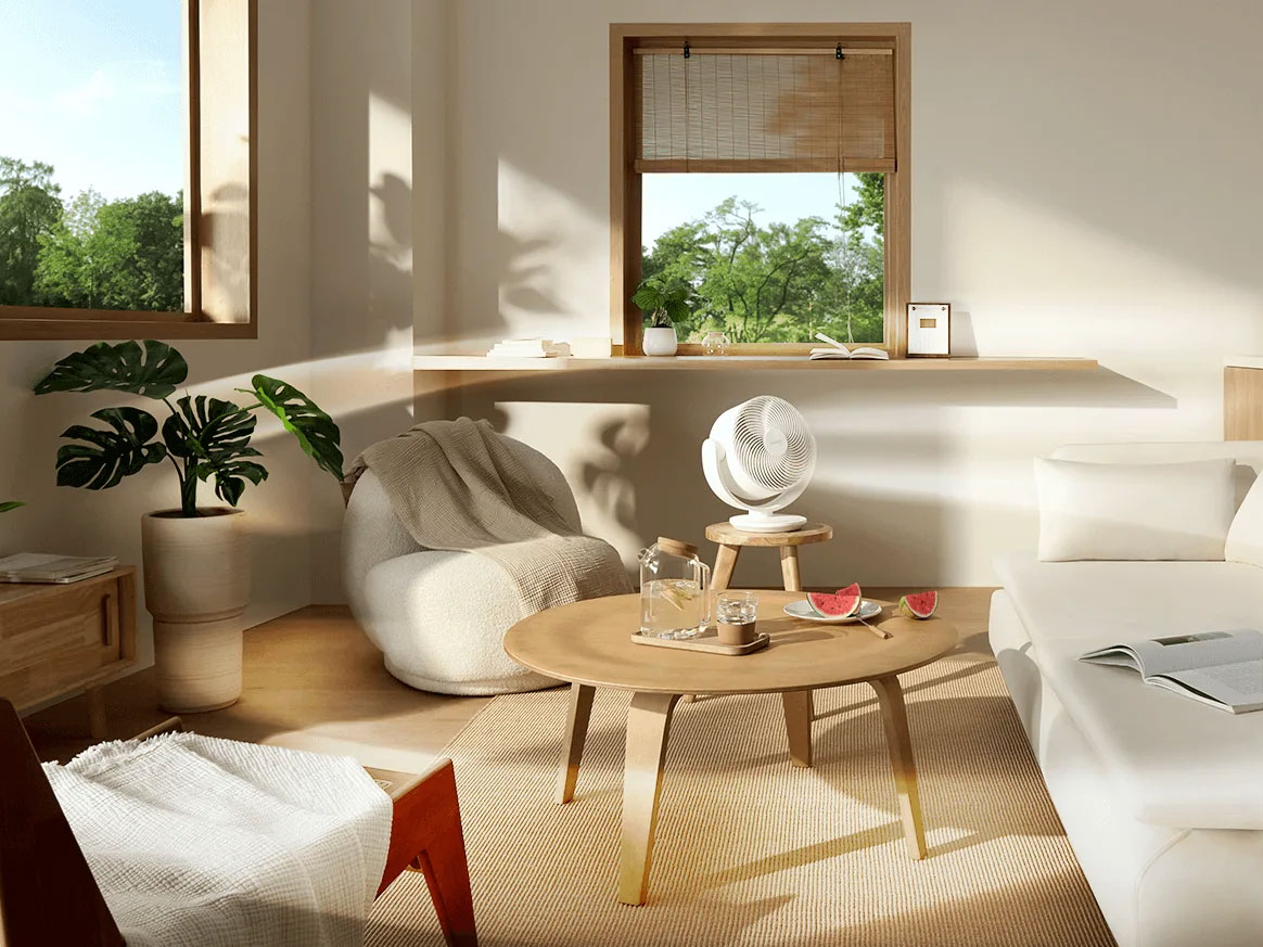 Xiaomi Smart Desktop Air Circulation Fan EU dùng động cơ DC bền bỉ Xiaomi Smart Desktop Air Circulation Fan EU