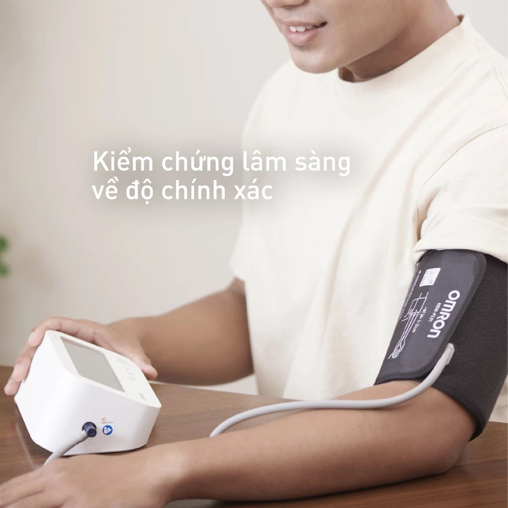 Thiết kế thân thiện, dễ sử dụng Máy đo huyết áp bắp tay Omron