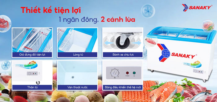 Hình ảnh tủ đông Sanaky VH-3899K