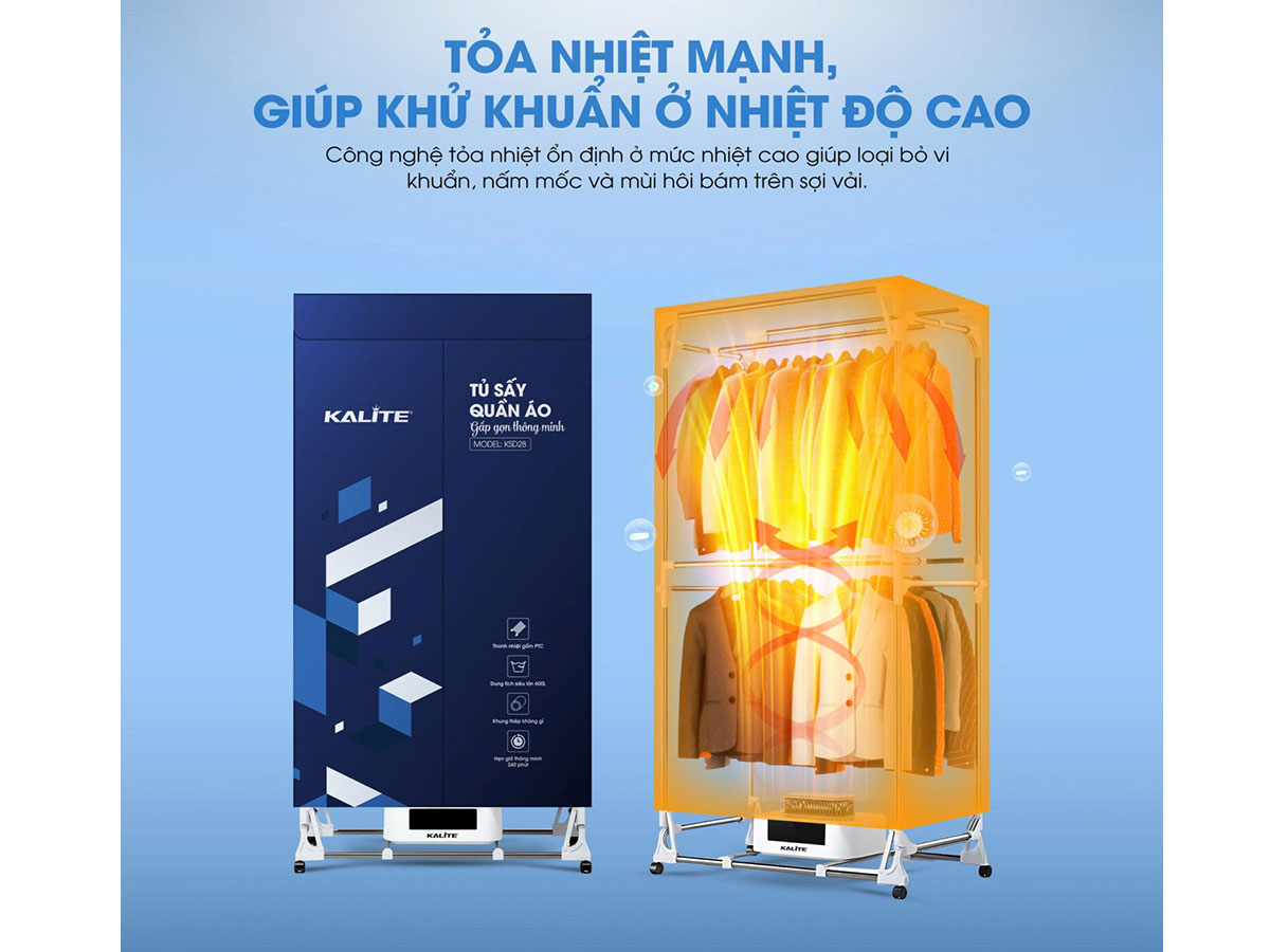 Tủ sấy quần áo