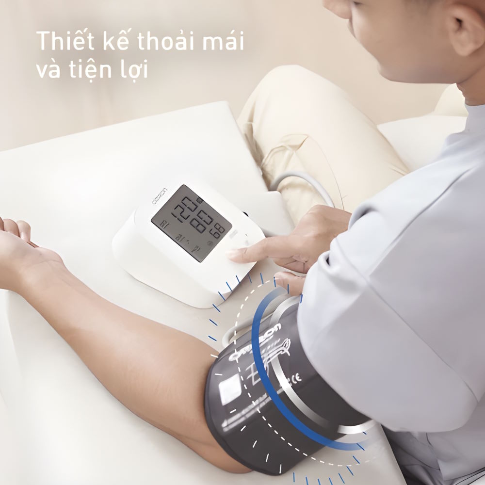 Máy đo huyết áp tự động Omron HEM-7183T1-C (Kèm bộ đổi nguồn)