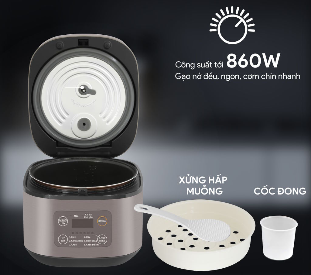 Nồi cơm điện tử BlueStone RCB-5946 1.5 lít