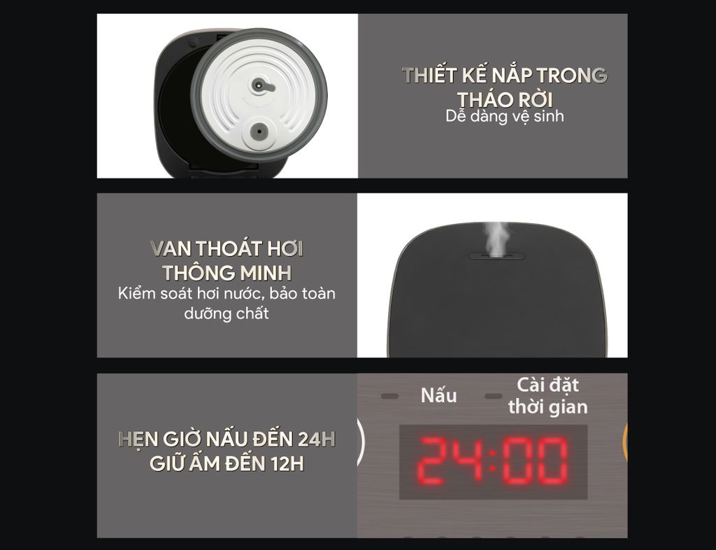 Nồi cơm điện tử BlueStone RCB-5946 1.5 lít 860W