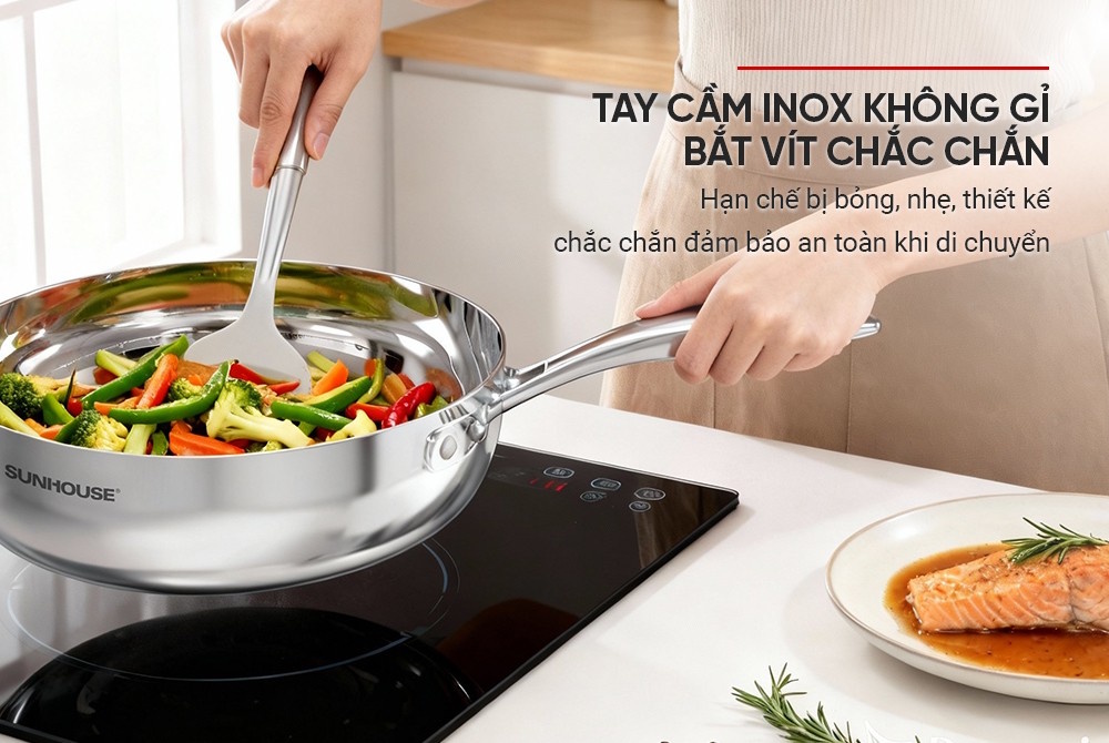 Chảo sâu inox  