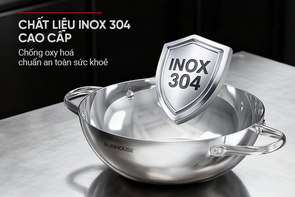 Chảo xào inox 