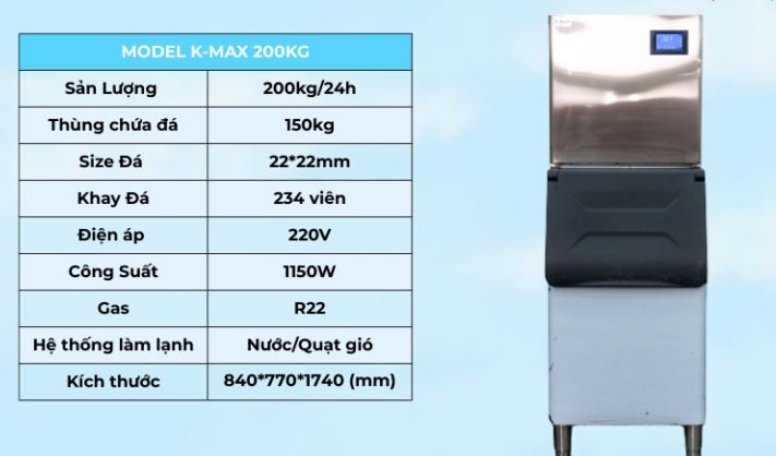Máy làm đá K-Max KM-500