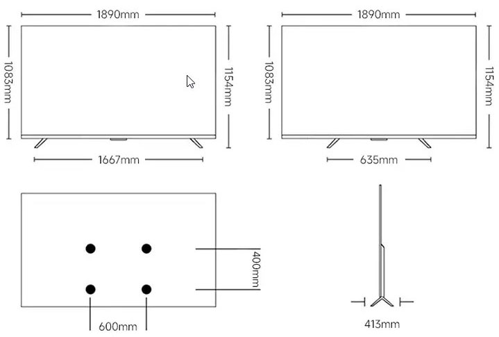 Tivi Xiaomi Mini LED 85 inch