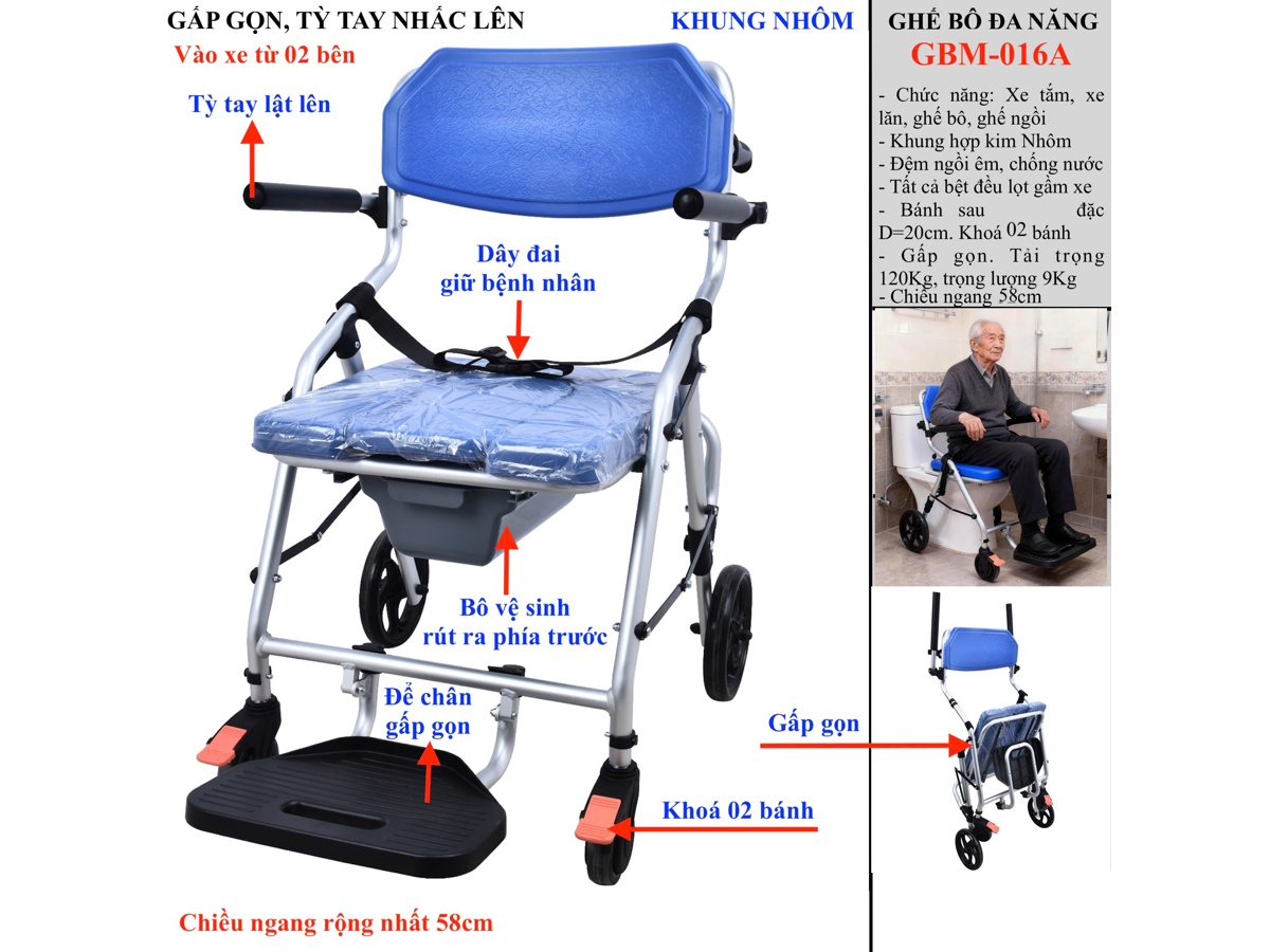 Ghế bô vệ sinh GBM-016A 