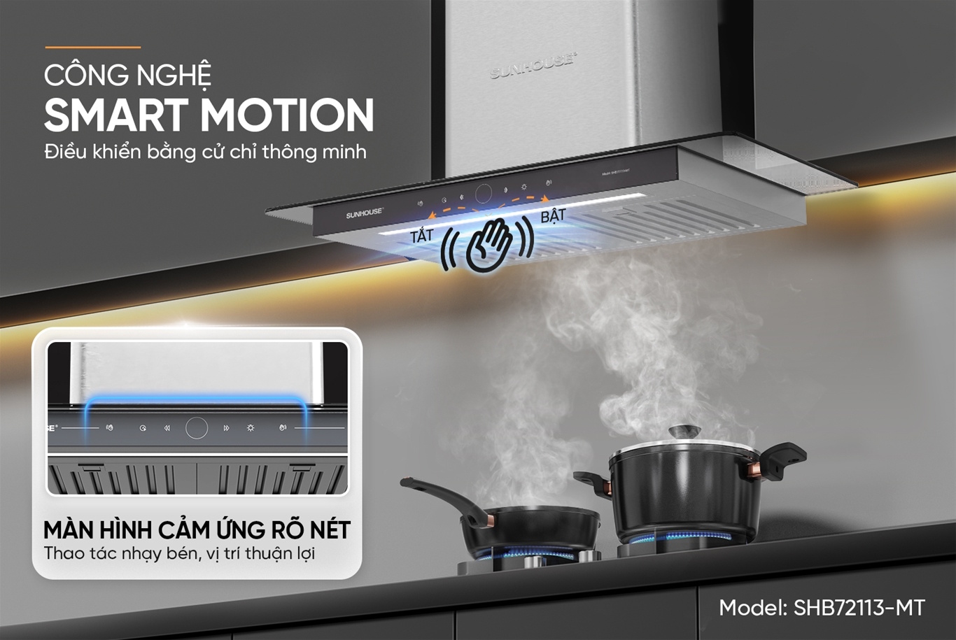 Máy hút mùi chữ T  