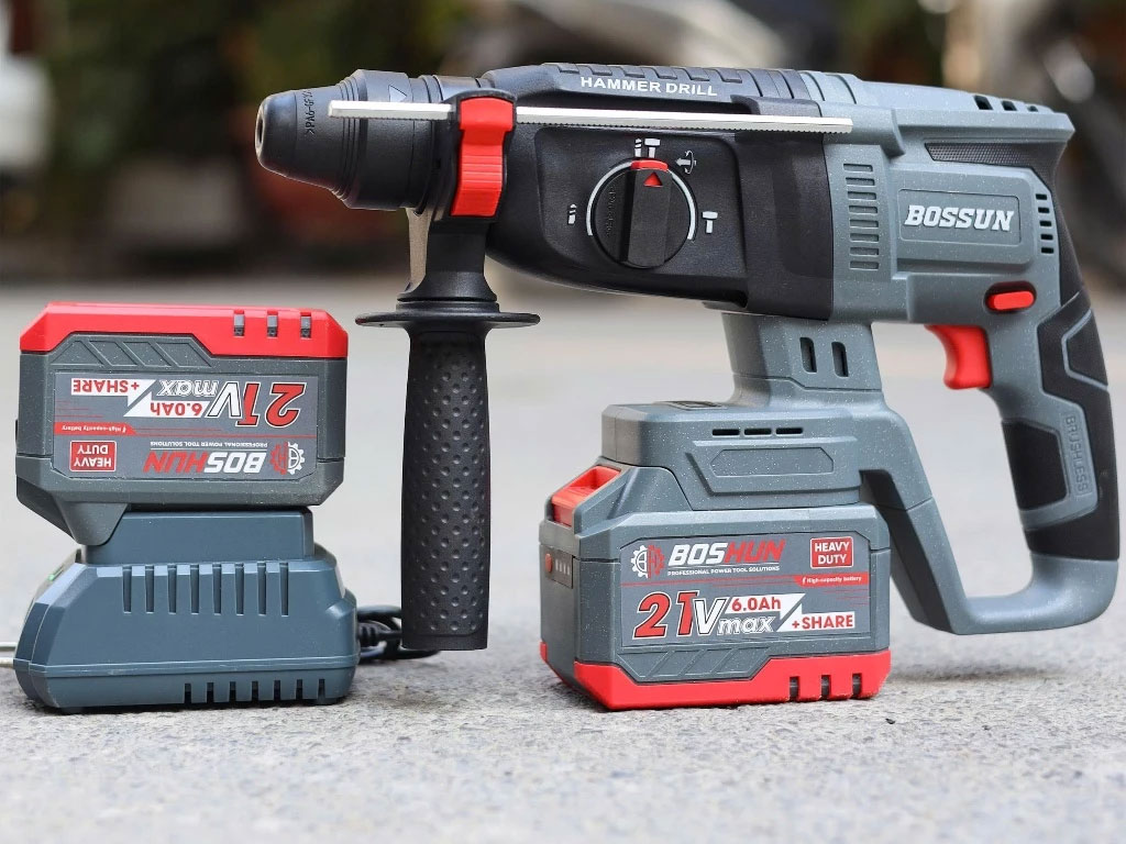 Máy khoan bê tông pin Bossun M21B-RH2603BL