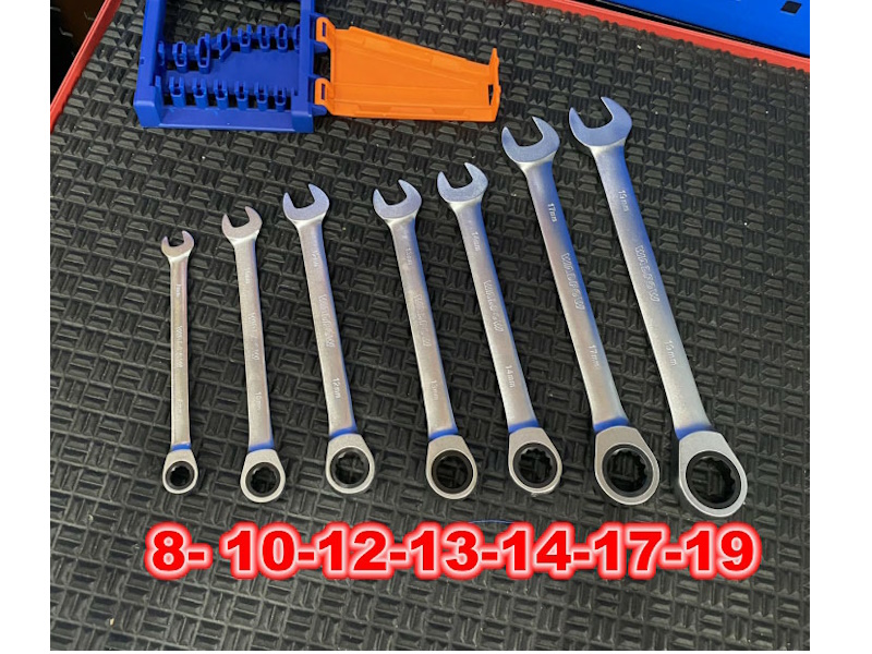 Bộ 7 cờ lê vòng miệng tự động Wadfow WSP4207