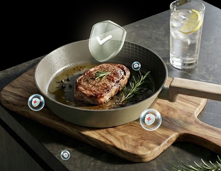 Chảo chống dính đáy từ full-induction Sunhouse Titanium Plasma ST20P