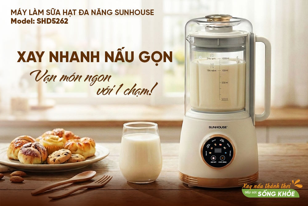 Máy làm sữa hạt đa năng Sunhouse SHD5262