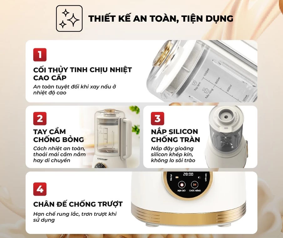 Máy làm sữa hạt Sunhouse