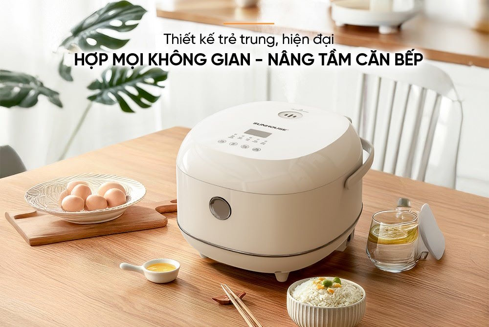 Nồi cơm điện tử 1L Sunhouse SHD8803